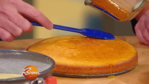 Yummy Glazing Orange Cake GIF