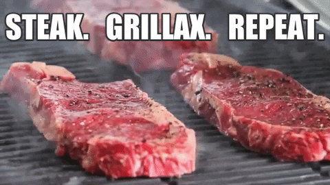 Yummy Steak Grillax Repeat GIF