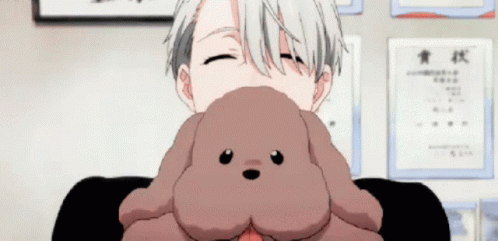 Yuri On Ice Victor Stuffed Dog GIF