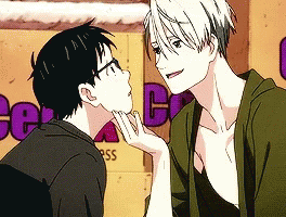 Yuri On Ice Yuuri And Victor Stare GIF