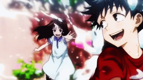 Yuta Okkotsu And Rika Happy Together GIF