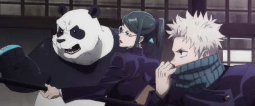Yuta Okkotsu Rika And Panda GIF