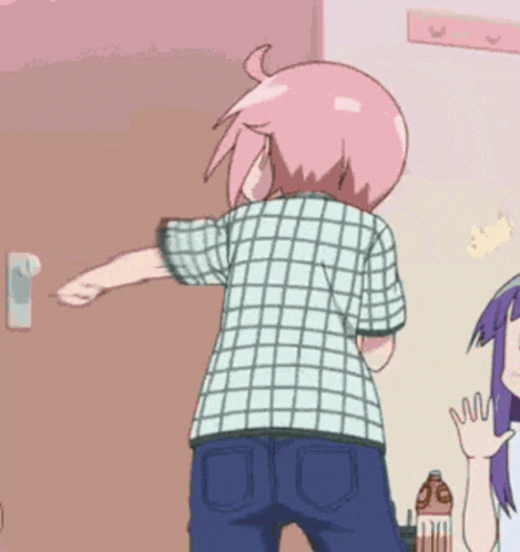 Yuzuko Nonohara Yuyushiki Punching Air GIF
