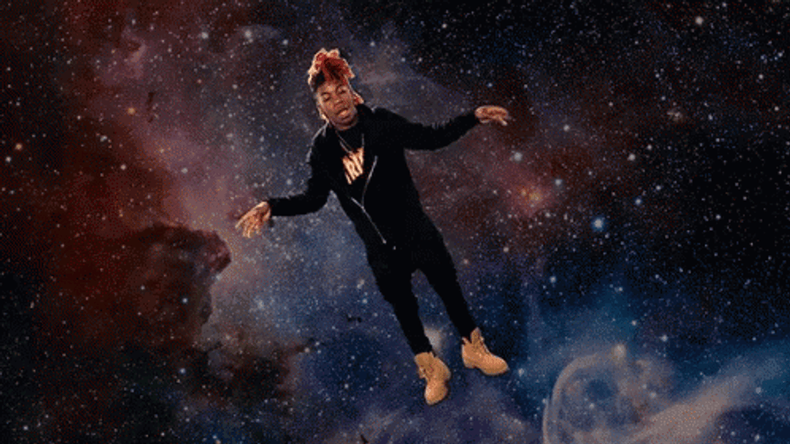 Yvng Swag Floating In Space GIF