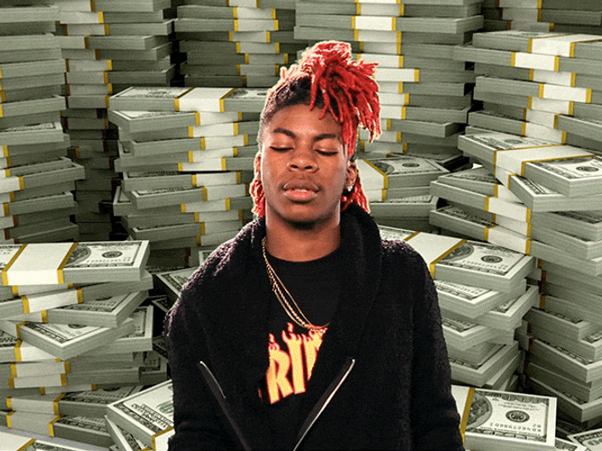 Yvng Swag With Money Gun GIF