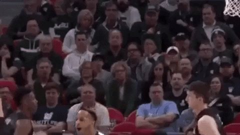 Zach Edey Fixing Hair Purdue GIF
