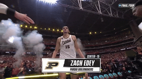 Zach Edey Introduction Hand Taps GIF