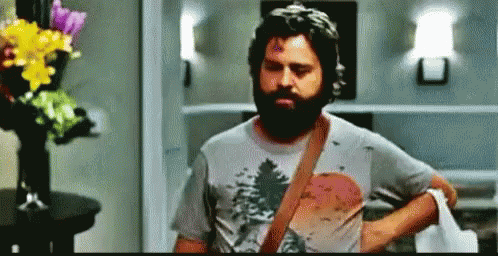 Zach Galifianakis Nodding The Hang Over GIF
