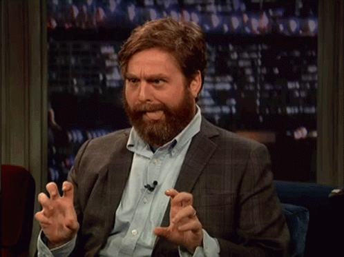 Naughty Zach Galifianakis Wacky Face GIF