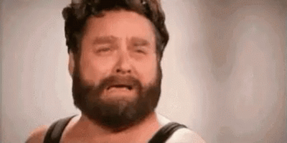 Zach Galifianakis Funny Face Crying GIF