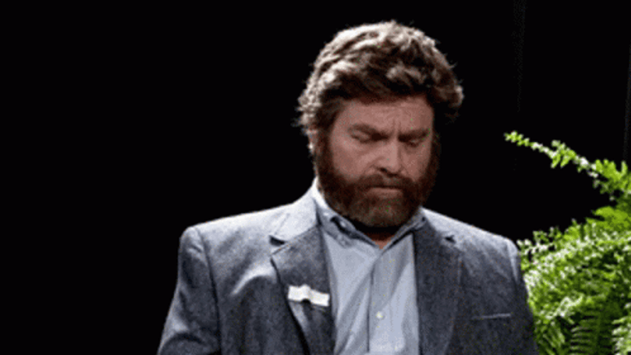 Zach Galifianakis Irritated Look GIF