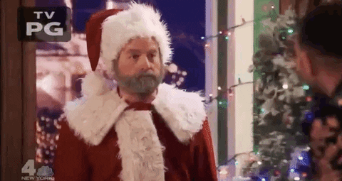Zach Galifianakis Sad Santa Claus GIF