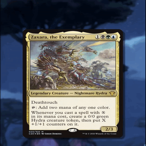 Zaxara The Exemplary Is A Legendary Creature In Nightmare Hydra GIF