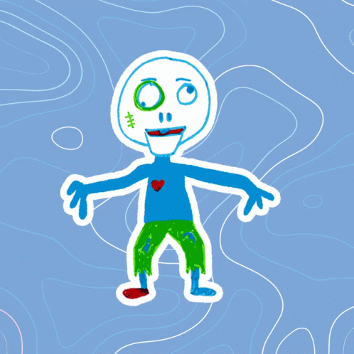 Zealous Zombie Drawing GIF