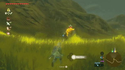 Zelda Link Attacking Gameplay GIF