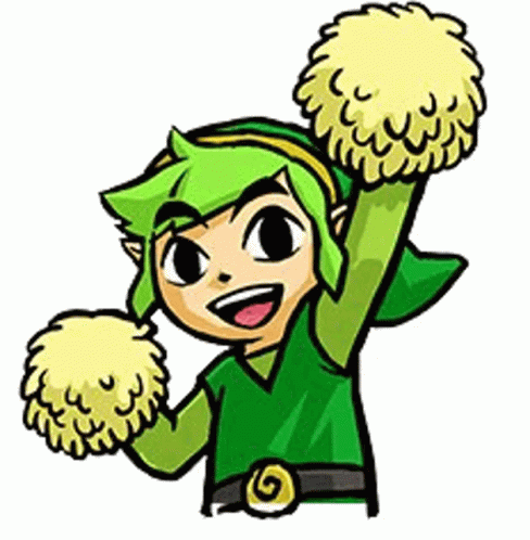 Zelda Link Cheering GIF