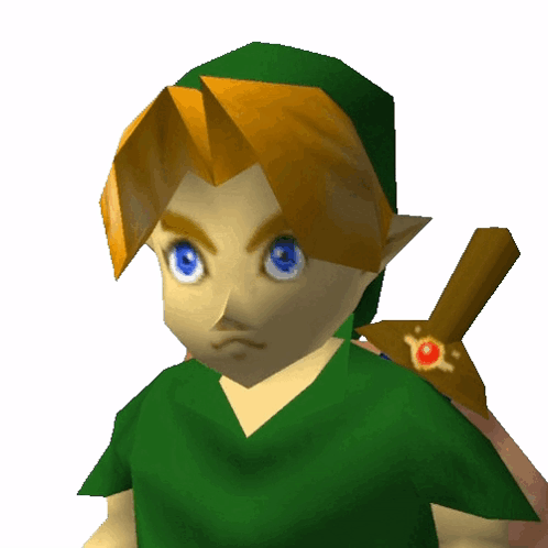 Zelda Link Head Nod GIF