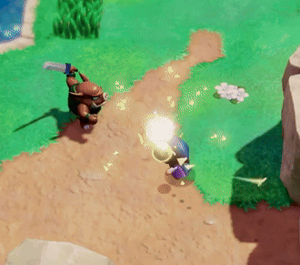 Zelda Link Throwing Folding Chair GIF