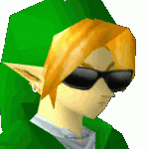 Zelda Link Wearing Sunglasses GIF