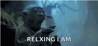 Zen Relaxing I Am Yoda GIF