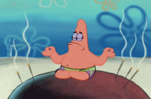 Zen Patrick Spongebob Meditation GIF