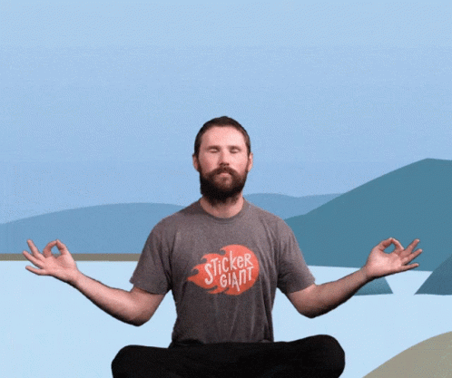 Zen Stickergiant Meditation GIF