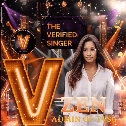 Zen Admin of TVSG Poster Woman on Stage