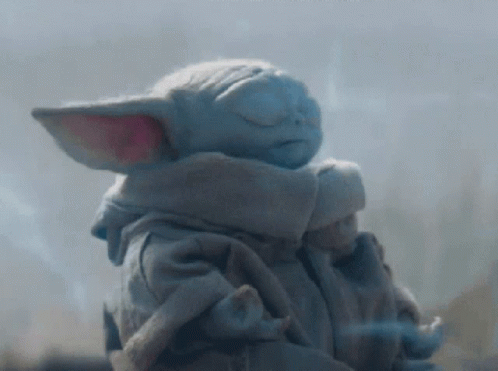 Zen Baby Yoda GIF