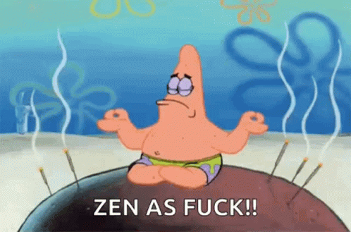 Zen Mad Patrick Meditation GIF