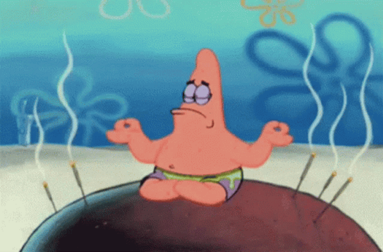 Zen Patrick Spongebob Meditation GIF