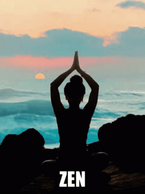 Zen Relaxing And Healing Meditation GIF