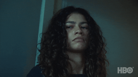 Zendaya Doing The Rock Eyebrow Meme GIF