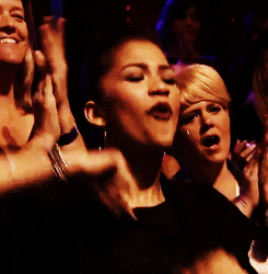 Zendaya Happily Cheering GIF