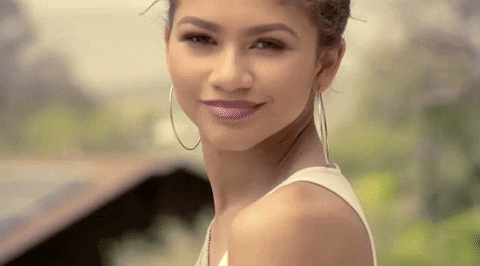 Zendaya With Large Earrings GIF