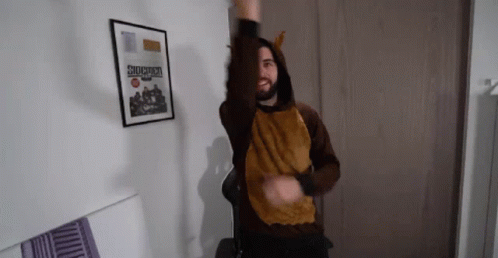 Zerkaa Dancing Reindeer Woah GIF