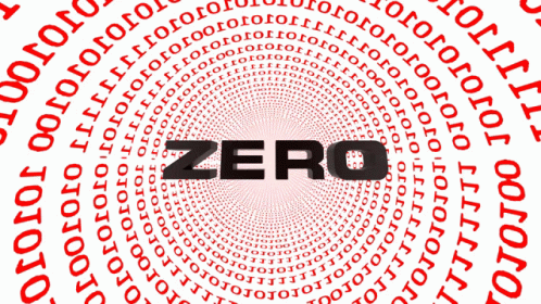 Zero Surrounded By Red Circles Of Numbers