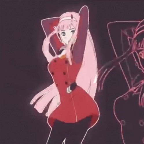 Zero Two And Goku Drip GIF