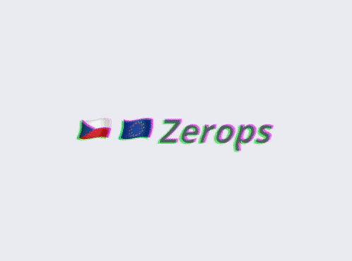 Zerops Logo With Flag GIF