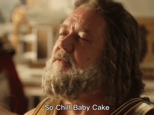 Zeus Chill Baby Cake Have Some Wine GIF
