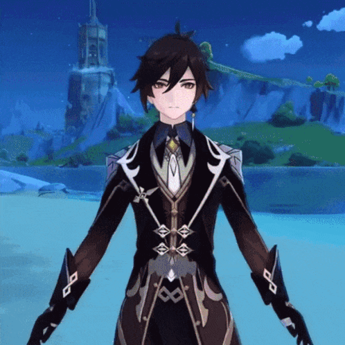 Zhongli Genshin Impact Close Up GIF