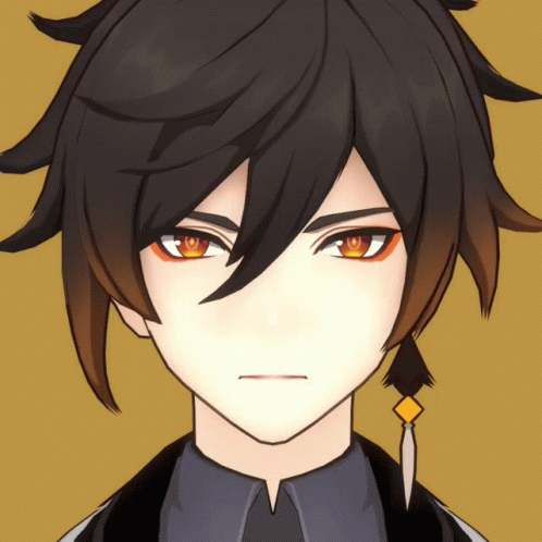 Zhongli With No Nose Anime GIF