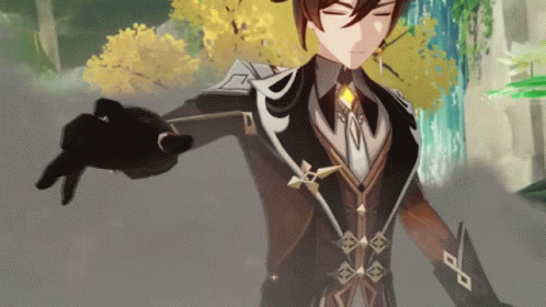 The Powerful Zhongli In Genshin GIF