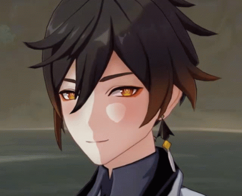 Zhongli Cute Eyebrows Moving GIF