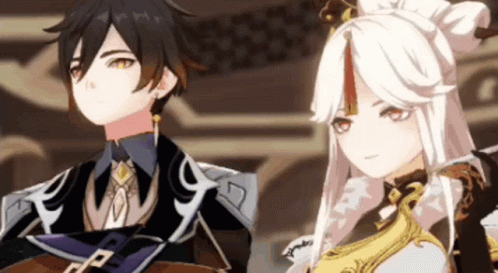 Zhongli And Zhongli High Five GIF