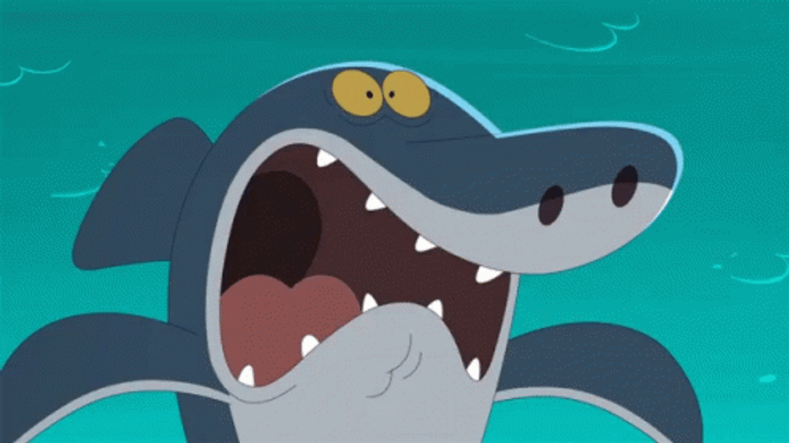 Zig And Sharko Nail Biter GIF