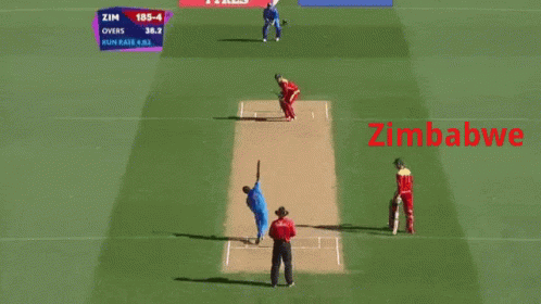 Zimbabwe Cricket Swing Bat GIF