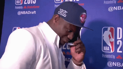 Zion Williamson Draft Day GIF
