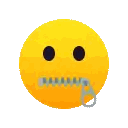 Zipper Mouth Smiley