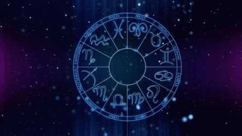 Zodiac Sign With Shooting Star GIF