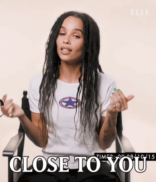 Zoë Kravitz Close To You GIF